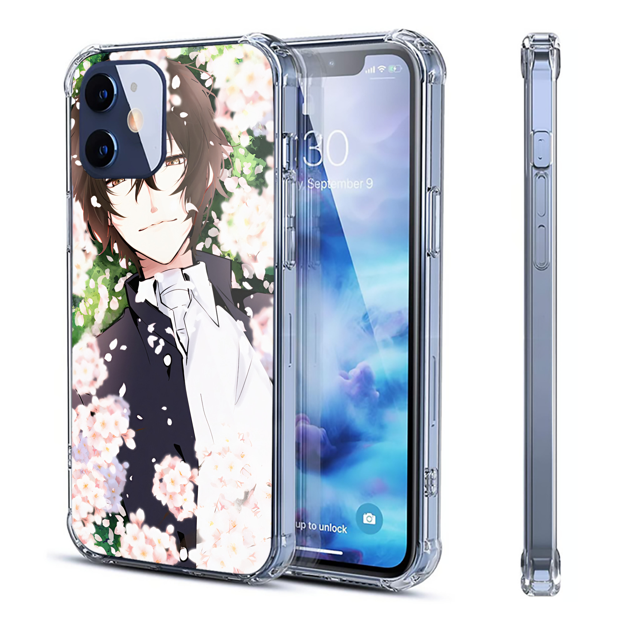（画像用） 文豪ストレイドッグス Bungo Stray Dogs 【iPhone 12シリーズ対応】透明スマホケース（クリアソフトケース）